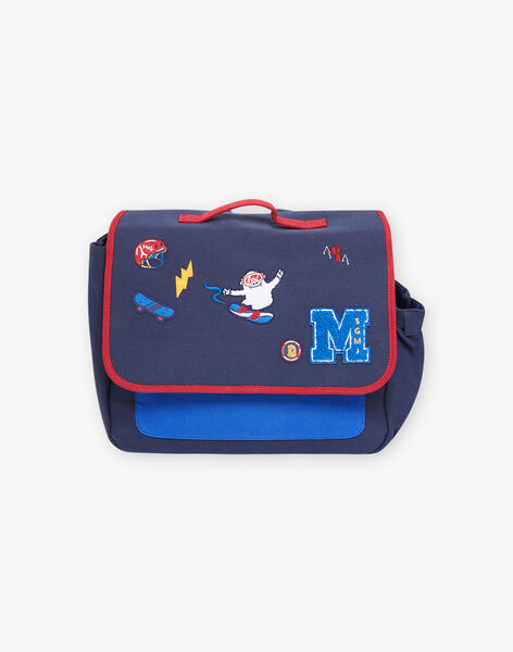 Cartable en canvas marine DACARTAGE / 22H4PGE2BESC205