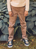 Pantalon marron Garçon NIBESTAGE / 25H3PGS1PAN821