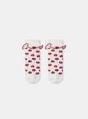 Chaussettes écrues imprimé fleuri Bébé Fille NACLAIRE / 25H4BFK1SOQ001