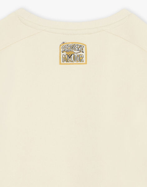 Sweat Jacquard vanille FALEOPAGE / 23E3PG81SWE114