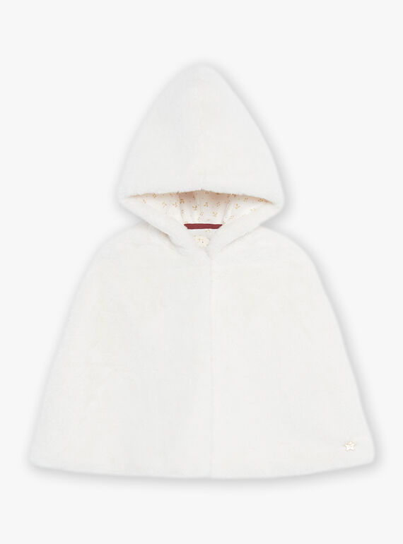 Cape à capuche en fausse fourrure DAECAPETTE / 22H2PF61CPE005