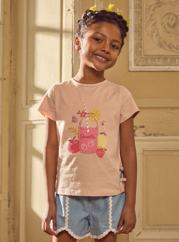 Tee Shirt Manches Courtes Rose MLAFRETTE / 25E2PFK2TMC301