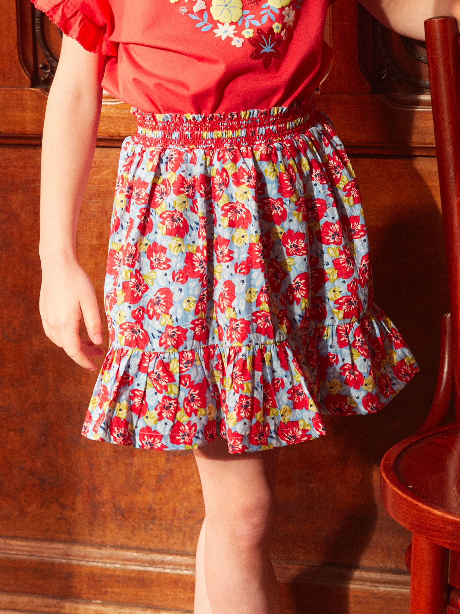 Jupe rouge fille 10 on sale ans