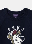 Pull Bleu marine LUMIAGE / 24H3PGM1PUL070