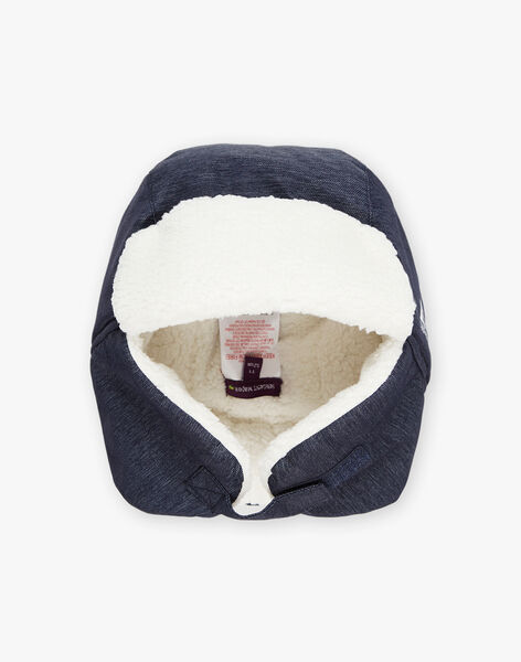 Bonnet en twill à motif animal au ski bleu marine DESURFAGE / 22H4PGN1BON703