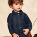 Veste bleue en jean à animation oreilles 3D