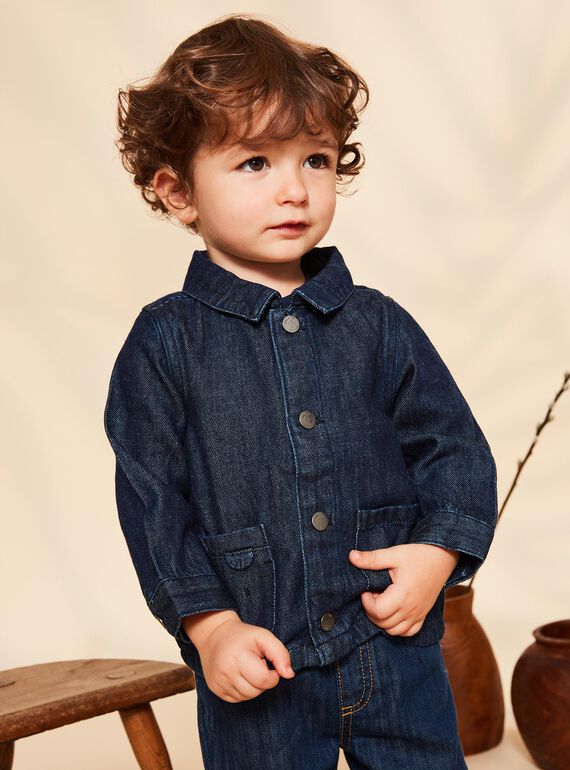 Veste bleue en jean à animation oreilles 3D FILEON / 23E1BG52VESP269