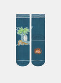 Chaussettes bleues imprimées KROFOAGE / 24E4PGE1SOQC241