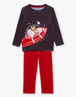 Pyjama de Noël en velours thème Père Noël DODIRAGE / 22H5PG73PYJC205