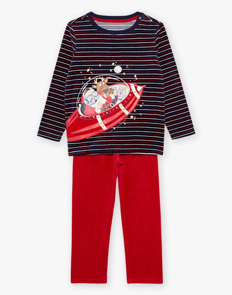 Pyjama de Noël en velours thème Père Noël DODIRAGE / 22H5PG73PYJC205