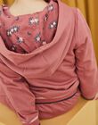 Haut de jogging à capuche rose foncé DRAGONETTE / 22H2PFL1JGHD312
