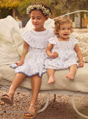 Robe fleurie à volants MREBETTE / 25E2PFL5ROB001