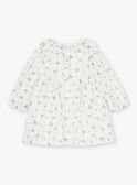Robe écrue à imprimé à carreaux et fleuri GACECILE / 23H1BF81ROB001