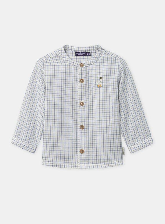 Chemise à carreaux et broderie oie Bébé Garçon NAKYLIAN / 25H1BGQ1CHM009