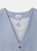Gilet de costume bleu MREGILAGE / 25E3PGL2GSM213