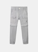 Pantalon gris cargo KOZIPAGE / 24E3PGD1PAN218