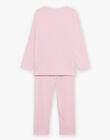 Pyjama deux pièces rose pâle en coton avec cape tête de koala FLOPOETTE 2 / 23E5PF42PYT030