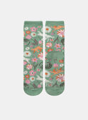 Chaussettes jacquard animation chats et fleurs KOSSETTE / 24E4PFP1SOQG606