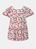 Robe imprimé fleuri à manches volantes Fille NEROBETTE / 25H2PFK2ROB001