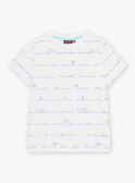 T-shirt blanc enfant garçon COARAGE / 22E3PGN2TMC000