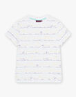 T-shirt blanc enfant garçon COARAGE / 22E3PGN2TMC000