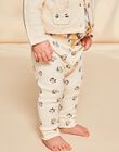 Legging vanille à chats et fruits FAPAULE / 23E1BFO1CAL114