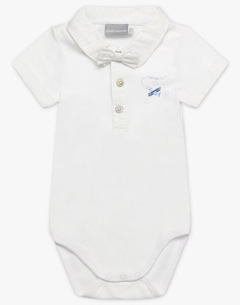 Body Ecru Manches Courtes Et Noeud Papillon Bebe Garcon Body Bebe Sergentmajor