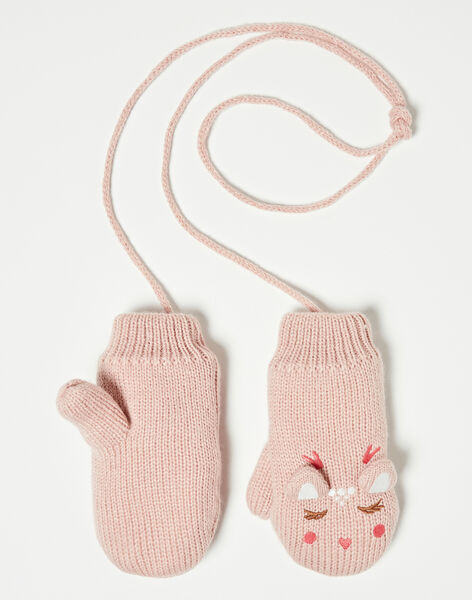 Moufles Roses En Tricot Bonnet Echarpe Et Gants Enfant Sergentmajor