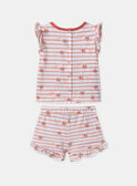 Ensemble tshirt et short rayés MIYAELLE / 25E1BFS1ENS001