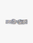 Bandeau en twill à imprimé fleuri bleu DARITA / 22H4BFY1BANC206