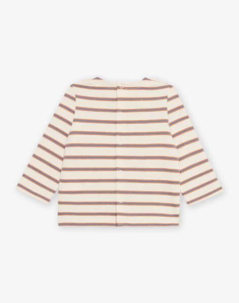 T-shirt à rayures beige DASAM / 22H1BGY3TMLA001