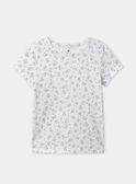 Lot de 2 t-shirts imprimés fleuries ou rose uni Fille NEJOETTE / 25H5PFC2HLI301