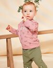 Sweat rose vintage avec animaux FAGETIENNE / 23E1BGD2SWED332