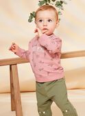 Sweat rose vintage avec animaux FAGETIENNE / 23E1BGD2SWED332