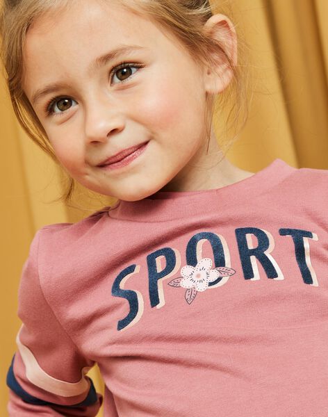Sweat vieux rose Sport DRASWETTE / 22H2PFL1SWED312