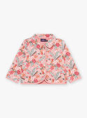 Veste matelassée vieux rose à fleurs FAIMIMI / 23E1BFD2CARD318