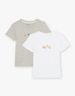Lot de 2 T-shirts en coton biologique DEBARDAGE / 22H5PG41HLI001