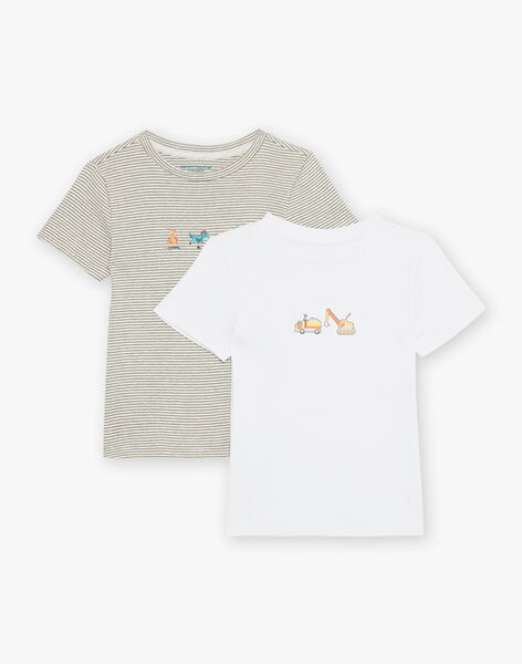 Lot de 2 T-shirts en coton biologique DEBARDAGE / 22H5PG41HLI001