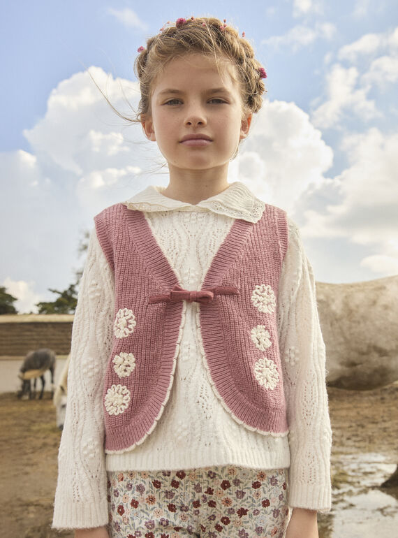 Gilet sans manches à fleurs MAGIETTE / 25E2PF71CSM328