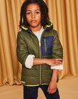 Veste réversible à capuche kaki DIVESTAGE / 22H3PGV3GIP604