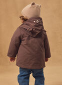 Parka 2 en 1 marron ou beige imprimé ours à manches longues Bébé Garçon NINATHAN / 25H1BGE1PAR816