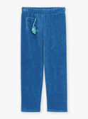 Pyjama bleu en velours GRUMEAGE / 23H5PG13PYJ209