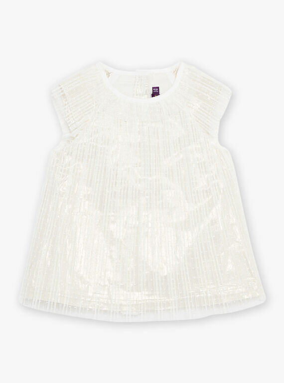 Robe plissée en tulle DAVOLIE / 22H1BF62ROB005