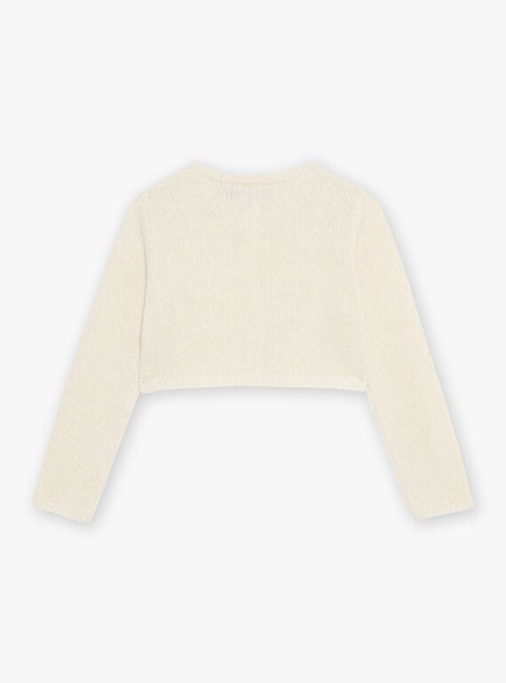 Cardigan court à imprimé feuille DAEMETTE / 22H2PF61CAR005