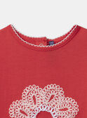 t-shirt fleur brodée MOTISHETTE / 25E2PFJ2TMCF507
