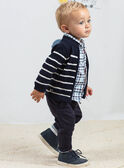 Gilet maille fantaisie à rayures bébé garçon BANELSON / 21H1BGL1GILC205