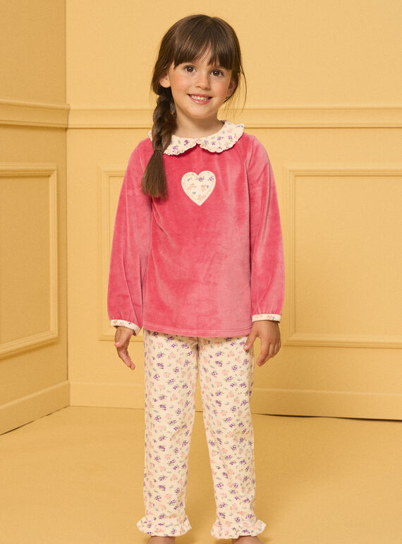 Pyjama Velours Coeur LECOUETTE / 24H5PF43PYJ419