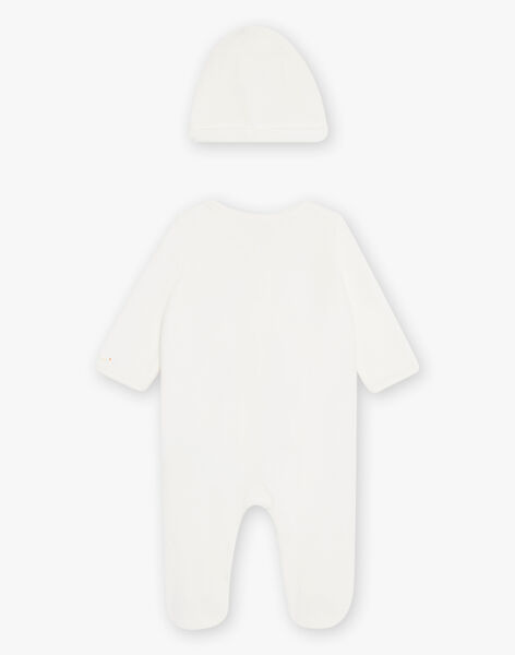 Pyjama en velours et bonnet assorti bébé mixte DOLOR_B / 22H0NMH1GRE001