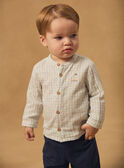 Chemise à carreaux et broderie oie Bébé Garçon NAKYLIAN / 25H1BGQ1CHM009
