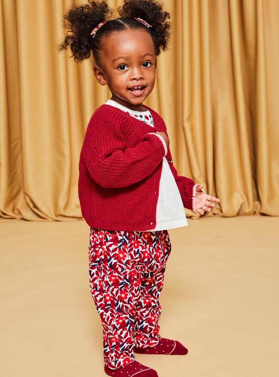 Gilet en tricot rouge DAOLIVIA / 22H1BFX2CARF526